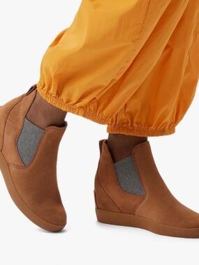 Sorel Women's Out N About Slip-On Wedge Shoes Boots